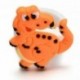 2PCS aranyos dinoszaurusz ujj gyűrű PVC puha rajzfilm dinoszaurusz gyűrűk gyerekek játék ajándék