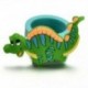 2PCS aranyos dinoszaurusz ujj gyűrű PVC puha rajzfilm dinoszaurusz gyűrűk gyerekek játék ajándék