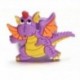 2PCS aranyos dinoszaurusz ujj gyűrű PVC puha rajzfilm dinoszaurusz gyűrűk gyerekek játék ajándék