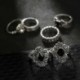 15Pcs Vintage Retro Midi ujj gyűrű beállítása Punk Boho Knuckle gyűrűk Esküvői ékszerek
