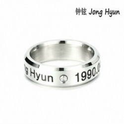 Jong Hyun KPOP STAINLESS STEEL SHINEE ON MIN MIN TAEMIN KEY JONG HYUN KPOP RING JEWELRY