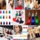 * 12 Kék Női divat Bohém fülbevaló Vintage Boho hosszú bojt fülbevaló fülbevaló
