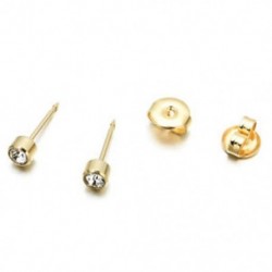White   arany 1Pair sebészeti acél kristályfül csavaros szett Piercing szerszám fül fülbevaló ékszer