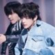 Ezüst színű fülbevaló hosszú lánccal - Tollal - Karikával - KPOP - BTS - Bangtan Boys - 11