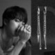 Ezüst színű fülbevaló hosszú lánccal - Tollal - Karikával - KPOP - BTS - Bangtan Boys - 11