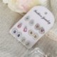 6Pairs / Set Boho Női Crystal strasszos fülbevaló Drop Ear fülbevaló ékszerek