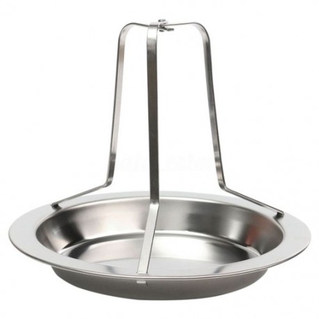 Sör Csirke Kacsa Pörkölő Drip Pan Grill Grill Sütő Rack Tűztartó U5U4