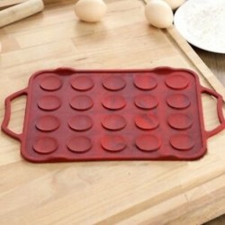 325mm x 210mm-es 20 üreges sütőlap fogantyúval - szilikon sütőlap - W0M6