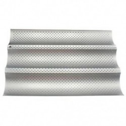 Nem tapadós perforált francia kenyér serpenyőben Baguette penész Baguette penész Hullám Süt T4G7