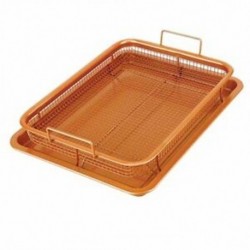 Rézszopó tálca olajat sütő serpenyő nem tapadós forgácsokkal Maszk ropogós B L5I3