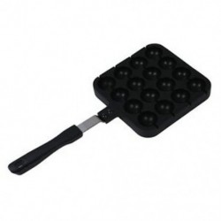 16 formájú takoyaki forma fogantyúval - Fekete D6N6
