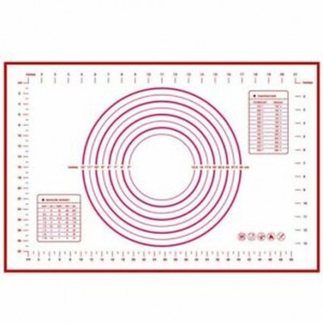 4X (1db 40 x 60 cm-es szilikon serpenyőben gördülő tészta tészta serpenyő betét tészta dagasztása I6I2