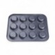 5 x 12 adagos Muffin fém sütőforma - C4R2