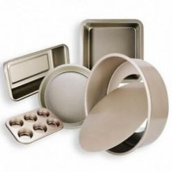 Arany színű - 2 x 5db-os készlet - muffin forma - torta forma - fém sütőforma - I2O5