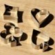 2 x 4db-os szett - Póker - Francia kártya színeivel - Pikk - Kőr - Káró - Treff alakú sütemény kiszúró forma - Z2B7