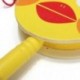 Baba gyerek fából készült zenei kéz csengő remegő Rattle dob játék F2O2