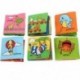 Puha anyagból készült Baby Children Intelligence Cloth Book - Animal Kingdom