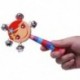 1db baba gyerekek szivárványos fa fogantyúval Bell Jingle Stick Shaker Rattle játékok Q1E9