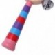 1db baba gyerekek szivárványos fa fogantyúval Bell Jingle Stick Shaker Rattle játékok K1R6