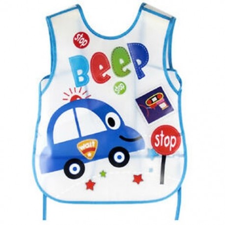 Kisméretű autó vízálló EVA baby Bibs Blue C6R7