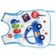 Kisméretű autó vízálló EVA baby Bibs Blue C6R7
