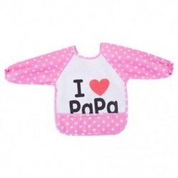 Lovey Cartoon csecsemő kisgyermek vízálló ujjú vállpántos gyerek etetése Smoc X3L4
