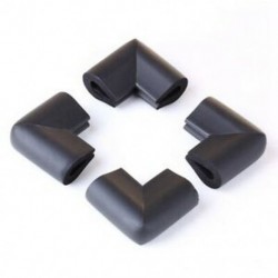 3X (4 db lökhárító sarokvédők, asztali szélekkel, Baby Safety Black W5O8)