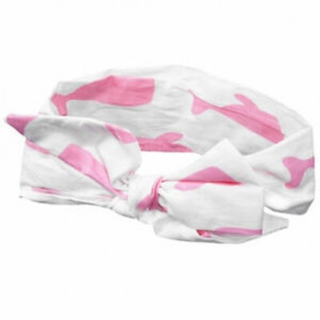 4X (kisgyermek kislány bálna mintái Bowknot fejfedők önkötési Stretch HeaU4Y7