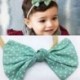 Baby Girl Super Stretchy fejpánt Nagy Csipke szirmok Virágos Baby Hair Band Új A2H1