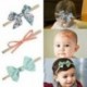 Baby Girl Super Stretchy fejpánt Nagy Csipke szirmok Virágos Baby Hair Band Új A2H1