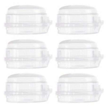 2X (6 darabos mini burkolatok, kis gázszabályozóhoz illő, biztonsági gyermekeknek készült konyhai Stov X8P2.)