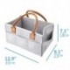 1X (Car Caddy Szervező, Baby Pelenka Caddy, Pelenka Szervező Szürke Kosár Stro W3I2