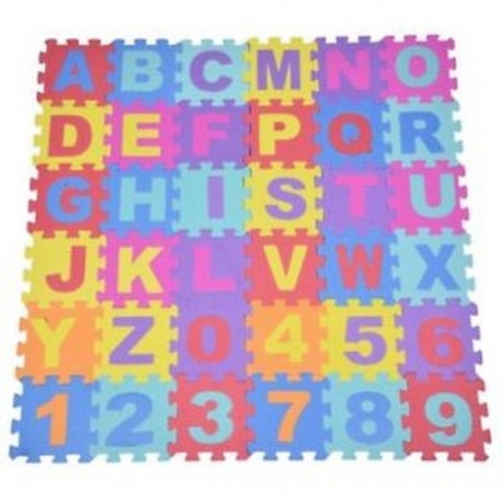36db puha EVA habbébi gyerek játszik Mat Mat ábécé szám puzzle Jigsaw E3R8 játékkal