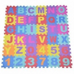 36 db lágy EVA hab hab baba gyermekek Gyerekek játszanak szőnyeg ábécé száma puzzle jig G4A9