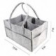 2X (óvodai tárolótáska-baba pelenka Caddy-óvodai törlőkendők, hordozható táska T6K6
