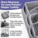 2X (Baby Diaper Caddy Organizer hordozható tartótasak az asztal cseréjéhez és a C R8I6