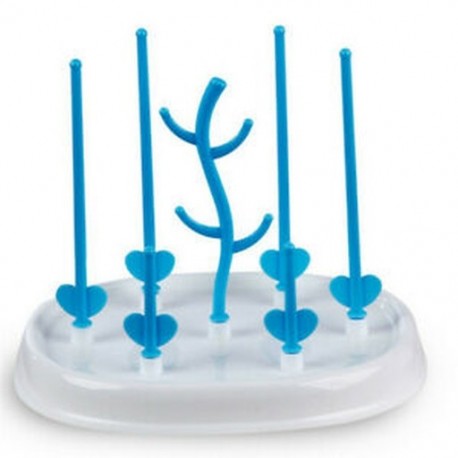 5X (csecsemőüveg-szárító állvány egyszerű fa alakú tisztító szárítótartó polc Kitc T7A2