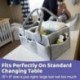 3X (Baby Diaper Caddy Organizer hordozható tartótasak az asztal cseréjéhez és a C B4W9