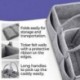 4X (Baby Diaper Caddy hordozható, összecsukható, tartós, óvodai alapvető kellékek BX5I6