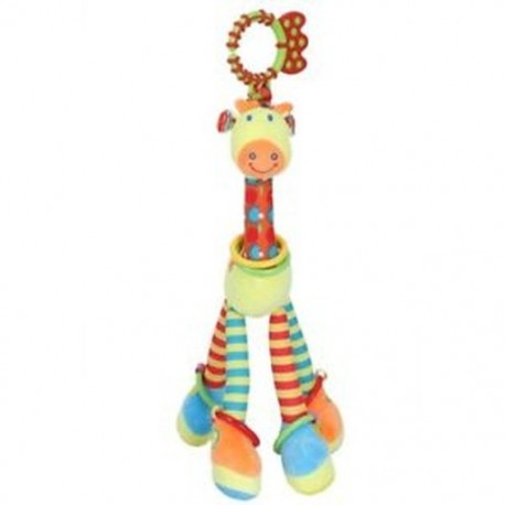 6X (HAPPY MONKEY plüss   pp pamut csecsemőfejlesztő puha zsiráf Anim L1R2