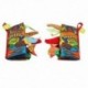 6X (JOLLYBABY 2 Pack Állatok Sztereoszkópos Farok Szövetkönyv Baby Early Learni W8O6