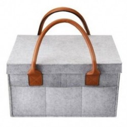 9X (Car Caddy Szervező, Baby Pelenka Caddy, Pelenka Szervező Szürke Kosár Stro S3Q2