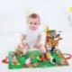 6X (Jollybaby baba 3D-s jelenet farm baba ruhával könyv drámai betéttel baba Rattle U6C6