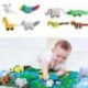 6X (Jollybaby baba 3D jelenet dzsungel baba ruhával és drámai betéttel Baby Rattle H8F9