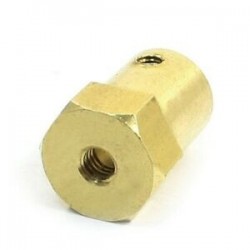 2X (6 mm-es tengelyes Dia DC hajtóműves motor robothoz, S5K6-os négykerekű tengelykapcsoló)