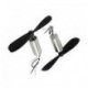 2 db RC Quadcopter DC3.7V 40000RPM Coreless mikromotor 2-pengees ventilátorral W9I3 U5S3