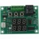 1 db zöld fém XH-W1219 dupla kijelzős digitális termosztát nagy pontosságú H3P6