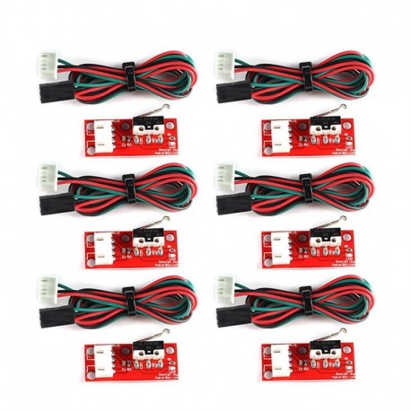 6 db mechanikus Endstop végálláskapcsoló nyomógombos modul a Mak L3A8 3D nyomtatóhoz