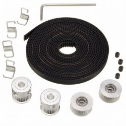 2X GT2 csiga 20 fogak furata 5 mm   8 láb 2,5 m 2GT GT2 fogasszíj és 2X tengelycsonk 4 C2F5