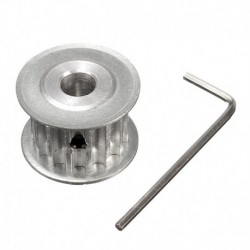 2X (alumínium fogasszíj tárcsás 15 fogak 8 mm-es furat 16 mm szélességű léptetőmotor G8C2)